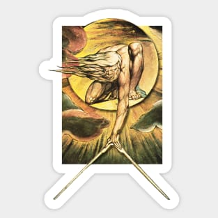 Ancient of Days - William Blake Sticker